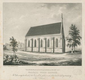 Walsall Wood Church: litográfia, és [?19. század] (nyomtatás) alkotó: School English