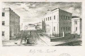 Wolstanton – „Wesley Place, Tunstall”: litográfia, és [19. század közepe] (nyomtatott) alkotó: School English
