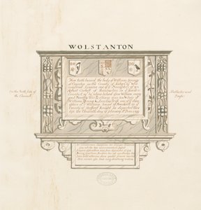 Wolstanton-templom – A cayntoni William Yonge fali emlékműve: toll- és mosdórajz, nd [?19. század] (rajz) alkotó: School English