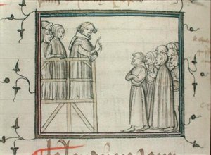 V. Károly (1338-80) a bölcs prédikáció a párizsi Les Halles-ban, 1364-ben alkotó: School French
