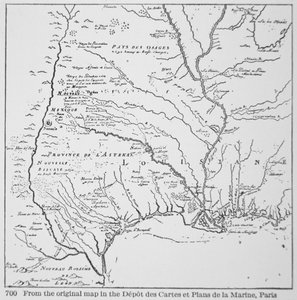 Gyarmati Amerika: Louisiana térképe, Új-Franciaország (litho) alkotó: School French