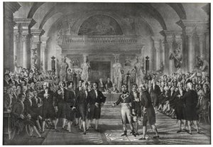 Bonaparte tábornokot 1797. december 25-én beválasztották a Tudományos Szekció gépészeti szekciójába Lazare Carnot helyére a párizsi Tudományos Akadémián. alkotó: School French