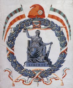Liberty: A forradalom és a köztársaság allegóriája alkotó: School French