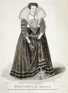 Valois Margit, Margot királynő (1553-1615), navarrai királynő, IV. Henrik első felesége portréja.