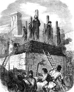 Az albigensiai keresztes hadjárat (metszet) alkotó: School French