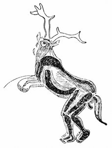 The Sorcerer (vagy Medicine Man) (nyomtatás) alkotó: School French
