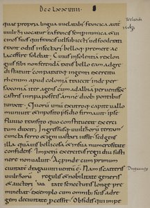 Beszámoló Nagy Károly átkeléséről az Elbán, 789 (litho) alkotó: School German