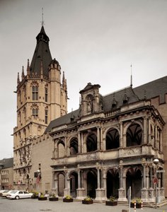 Kilátás a kölni városházára. Németország