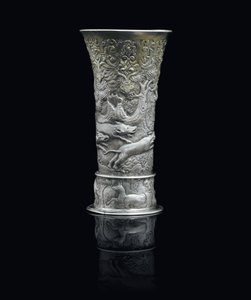 Beaker, Erdély, 1650 körül (aranyozott parcella ezüst)