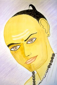 Aryabhata (akvarell, papír) alkotó: School Indian