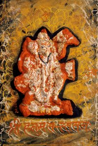 Lord Bajrangbali miniatűr festmény alkotó: School Indian