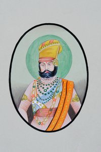 Jaswant Singh Maharaja Jodhpur miniatűr Pantingja alkotó: School Indian