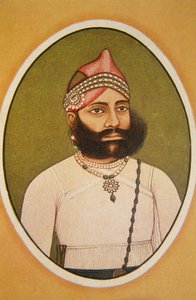 Maharaja Fateh Singh portréja, Udaipur, Rajasthan, India alkotó: School Indian
