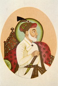 Bahadur Shah mogul császár portréja, India alkotó: School Indian