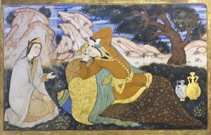 Frissen a Chehel Sotoun Palace-ban, Esfahanban, Iránban