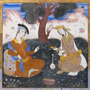 Frissen a Chehel Sotoun Palace-ban, Esfahanban, Iránban