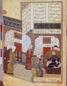 Khusraw Buzurg Ummiddal beszélget alkotó: School Iranian