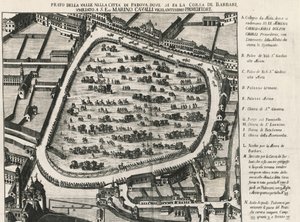 A Prato della Valle, Padova, Olaszország legnagyobb tere, ősi elrendezése alkotó: School Italian