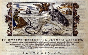Ludovico Ariosto (1474-1533) „Orlando Furioso” (A dühöngő Roland) lovagi költeményének jelenete X L