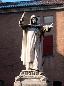 Jerome Savonarola szobra (Girolamo Savonarola alkotó: School Italian