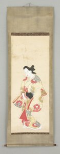 Női figura virágos ruhában alkotó: Japanese School