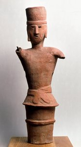 Terrakotta temető Haniwa, kofun időszak 3-6. század alkotó: Japanese School