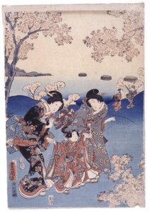 Cím nélkül (színes fametszet) alkotó: School Japanese