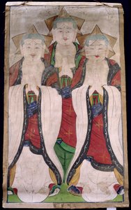 Sambul jeseok (természetes pigment selyemre) alkotó: School Korean