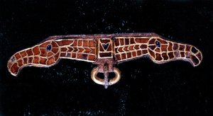 Meroving fibula. Saint-Germain-en-Laye Múzeum