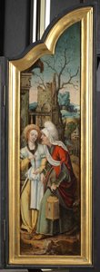 Pásztorok imádása (bal oldali triptichon tábla) alkotó: School Netherlandish