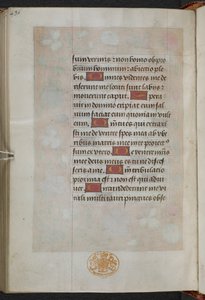 Kings 9, f.232v, Órakönyv, Sarum-i használat ("Anne Boleyn