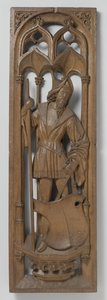 Panel egy orgonadobozból, c. 1510-20 (tölgy, polikrómia nyomaival) alkotó: School Netherlandish