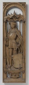 Panel egy orgonadobozból, c. 1510-20 (tölgy, polikrómia nyomaival) alkotó: School Netherlandish
