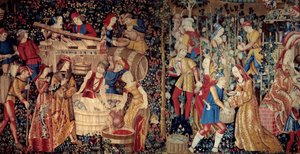 Aratás. Hollandia kárpitja, 16. század eleje. Mérete: 2,46 x 4,95 m. Párizs, Musee De Cluny