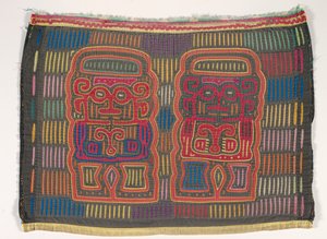 Shirt panel (mola), Kuna People, San Blas Islands, 1950-es évek körül (rátett pamut)