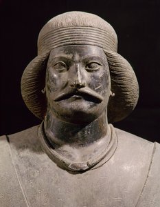 Pártus harcos, Shamiból, Kr.u. 01. század (bronz) (részlet) alkotó: School Parthian
