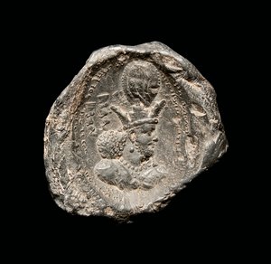 Bulla felirattal, Sasanian-korszak, 4. század (kerámia) alkotó: School Persian