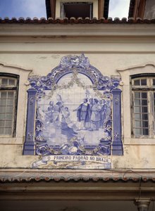 Brazíliát 1500-ban fedezte fel Pedro Alvares Cabral (1467/8-1520 körül). Csempe Lisszabon környékén.