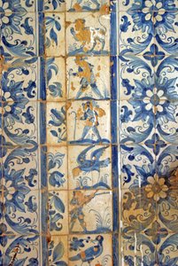 Vadászjeleneteket ábrázoló panel, Tarouca, Portugália (kerámialapok)