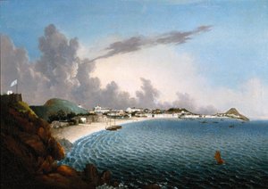 Makaó látképe: Praya Grande (olaj, vászon)