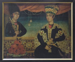Egy kazár herceg, valószínűleg Mohammad Sadgeh alkotása (olaj, vászon)