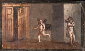 Bújócskázó cupidók, Herculaneum alkotó: School Roman