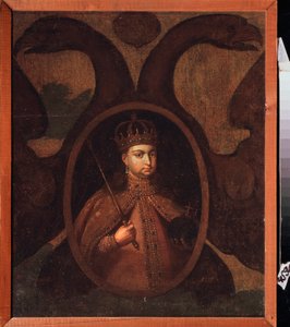 Szofi Alekszejevna Romanova régens (1657-1704) portréja. Egy orosz mester festménye, olaj, vászon, 1680 körül. Régi hagyományos orosz művészet alkotó: School Russian