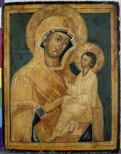 Madonna és gyermek, 18. század vége vagy 19. század eleje (tempera nyárfán) alkotó: School Serbian