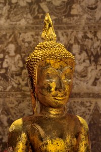 Buda stílusú Buddha-kép (aranyozott bronz)