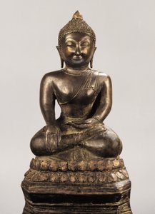 Buddha-kép az Ayutthaya-korszakból (bronz)