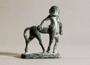 Ibériai művészet: kentaur szobra Kr.e. 6-4. században (bronz)