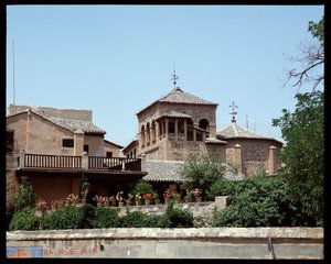 Kilátás a festő Domenikos Theotokopoulos do El Greco házára alkotó: School Spanish