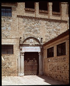 Kilátás Domenikos Theotokopoulos do El Greco festő múzeumházára alkotó: School Spanish