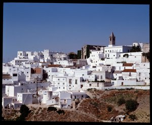 Kilátás a Vejer de la Frontera-ra, Andalúzia, Spanyolország alkotó: School Spanish
